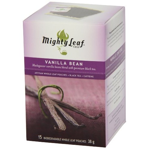 Mighty Leaf Whole Leaf Tea, Vanilla Bean, 15 Tea Bags Individual
