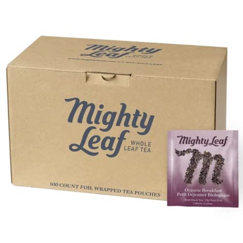 Mighty Leaf Organic Breakfast Tea, 100 Tea Pouches