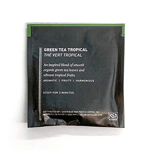 Mighty Leaf Tea Green Tea Tropical Tea Pouches, Green Tea Bags I