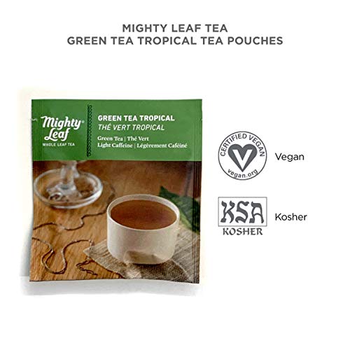 Mighty Leaf Tea Green Tea Tropical Tea Pouches, Green Tea Bags I