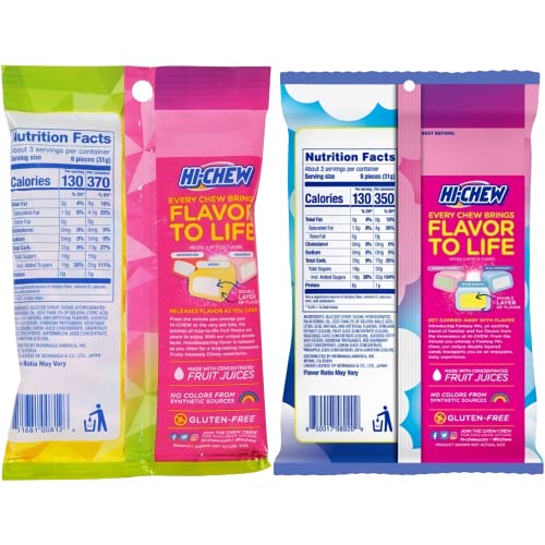 Hi-Chew Fruit Chew Variety Pack - 16 Pack - 3 Ounces Per Bag - 8...