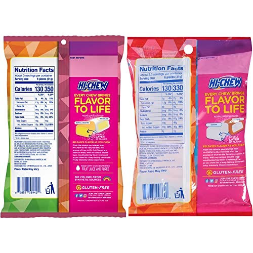 Hi-Chew Fruit Chew Variety Pack - 16 Pack - 3 Ounces Per Bag - 8...