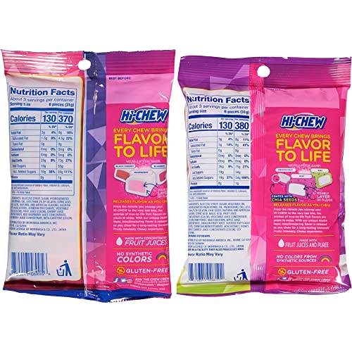 Hi-Chew Fruit Chew Variety Pack - 16 Pack - 3 Ounces Per Bag - 8...