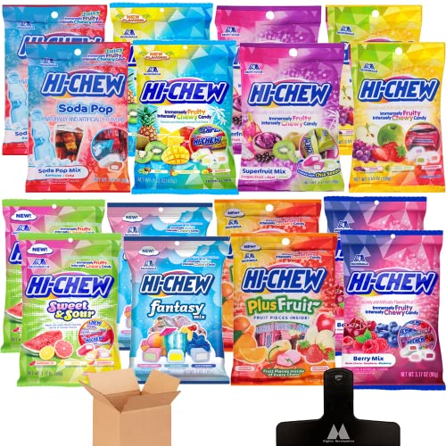 Hi-Chew Fruit Chew Variety Pack - 16 Pack - 3 Ounces Per Bag - 8...