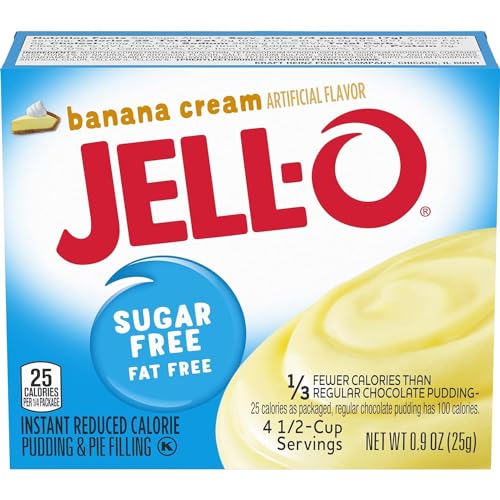 Jell-O Sugar Free Banana Cream Instant Pudding & Pie Filling Mix...
