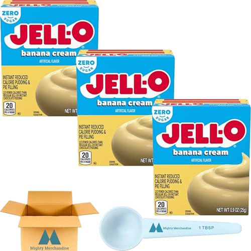 Jell-O Sugar Free Banana Cream Instant Pudding & Pie Filling Mix...