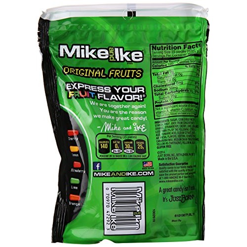 Mike &Amp; Ike Assorted Fruit Original Chew Candies, 10 Oz