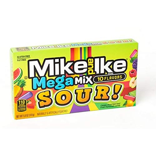 Mike &Amp; Ike Mega Mix Sours 5 Oz Pack Of 12
