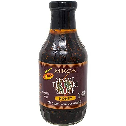 Mikee Sesame Teriyaki Sauce Honey No Msg 20 Oz. Pack Of 3.