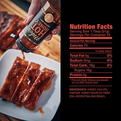 Mikes Hot Honey, Easy Pour Bottle, Extra Hot, 10 Ounce