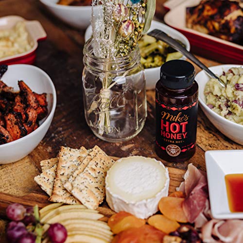 Mikes Hot Honey, Easy Pour Bottle, Extra Hot, 10 Ounce