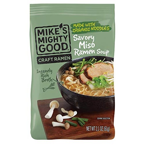 Mikes Mighty Good Craft Ramen Savory Miso Soup, 2.1 Ounce Pillo