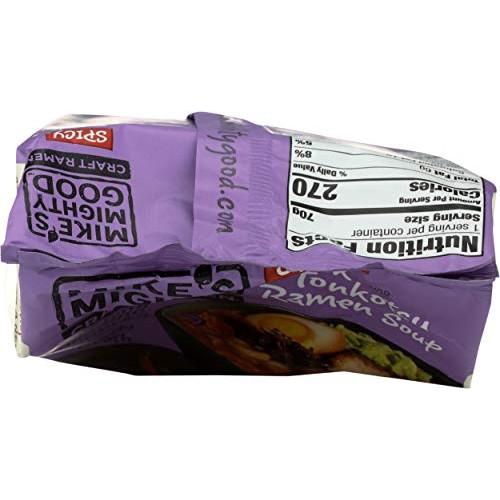 Mikes Mighty Good, Ramen Tonkotsu Pork Spicy Pillow Pack, 2.4 Ounce