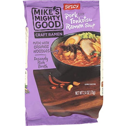 Mikes Mighty Good, Ramen Tonkotsu Pork Spicy Pillow Pack, 2.4 Ounce