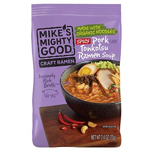 Mikes Mighty Good Spicy Pork Tonkotsu Ramen Noodle Soup, 2.4 Oun