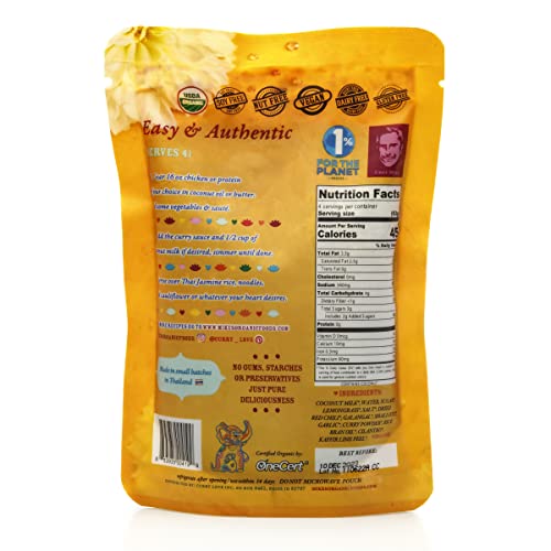 MIKES ORGANIC CURRY LOVE Premium Yellow Thai Curry Sauce ORGANI...