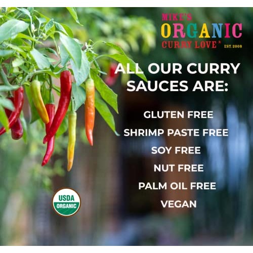 MIKES ORGANIC CURRY LOVE Premium Yellow Thai Curry Sauce ORGANI...