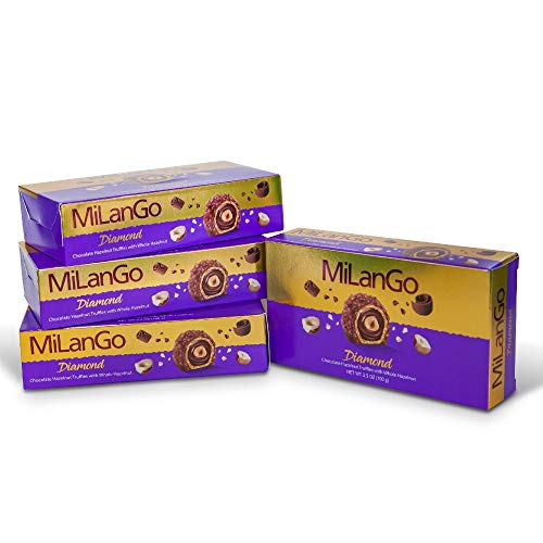 Milango Diamond Fine Hazelnut Milk Chocolate Pack Of 100 Gram