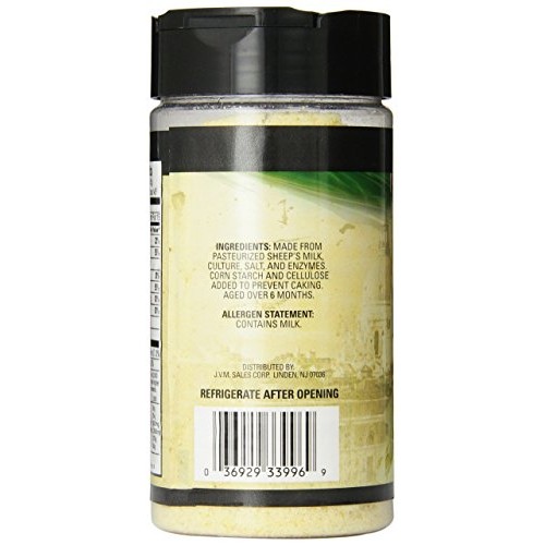 Milanos 100% Imported Romano Cheese Jar, 8 Ounce