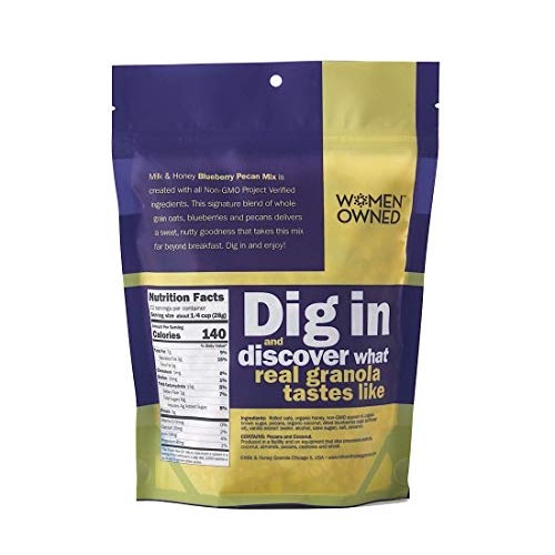 Milk &Amp; Honey Granola, Blueberry Pecan Mix, Non-Gmo Project Verif