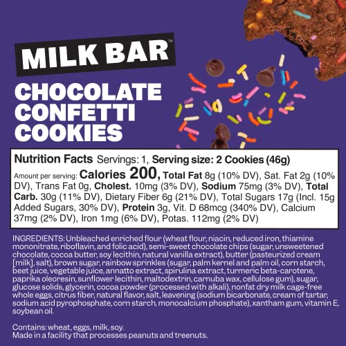 Milk Bar Chocolate Confetti Cookies By Cult Favorite New York Ba