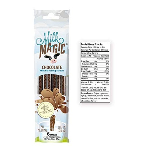 Milk Magic Milk Flavoring Straws Bundle: 2 Chocolate, 2 Strawber Milk Magic Milk Flavoring Straws Bundle: 2 Chocolate, 2 Strawber
