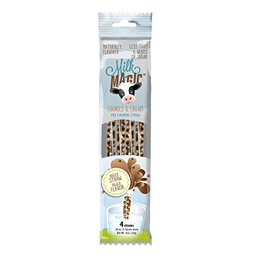 Milk Magic Cookies &Amp; Cream Milk Flavoring Straws.18 Oz, 4 Count Milk Magic Cookies &Amp; Cream Milk Flavoring Straws.18 Oz, 4 Count