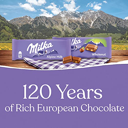 Milka European Chocolate Bars Variety Pack, Alpine Milk Chocolat