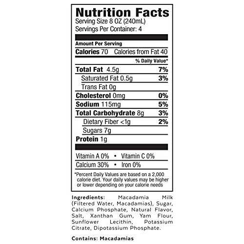 Milkadamia Latte Da Macadamia Milk Barista Blend, Dairy Free, Ve