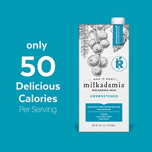 Milkadamia Macadamia Milk, Unsweetened - 32 Fl Oz Pack Of 6