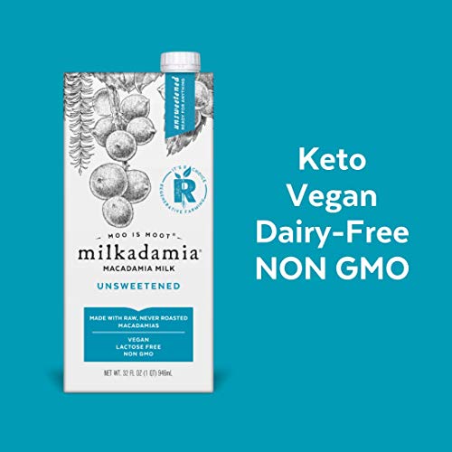 Milkadamia Macadamia Milk, Unsweetened - 32 Fl Oz Pack Of 6