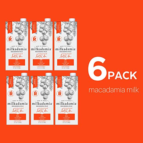 Milkadamia Macadamia Milk, Unsweetened Latte Da Barista Blend -