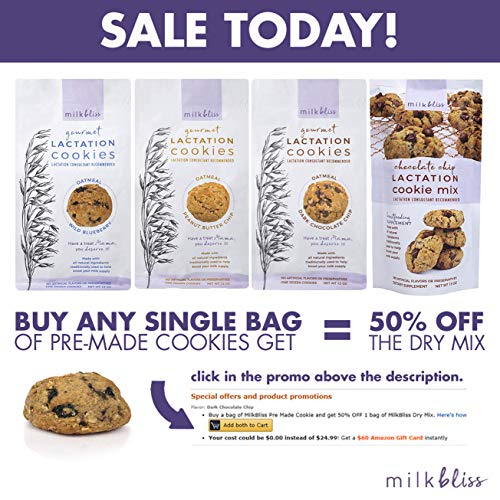 Milkbliss Wild Blueberry Soft Baked Lactation Cookies For Breast