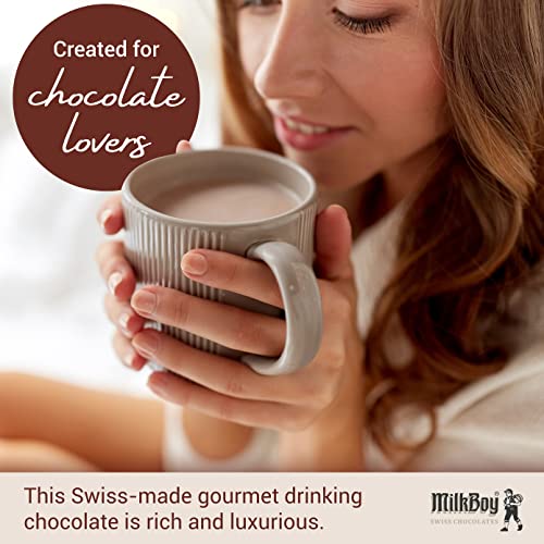 MilkBoy Gourmet Hot Chocolate Mix - Swiss Chocolate Drink for Co...