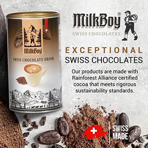 MilkBoy Gourmet Hot Chocolate Mix - Swiss Chocolate Drink for Co...