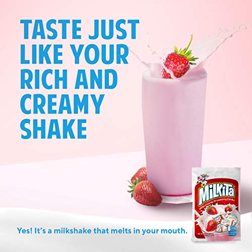 Milkita Creamy Shake Candy Bag, Gluten Free Chewy Candies With C