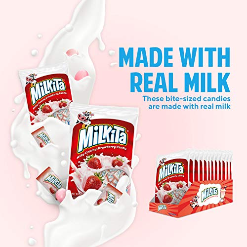 Milkita Creamy Shake Candy Bag, Gluten Free Chewy Candies With C