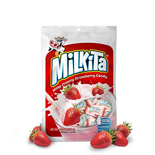 Milkita Creamy Shake Candy Bag, Gluten Free Chewy Candies With C