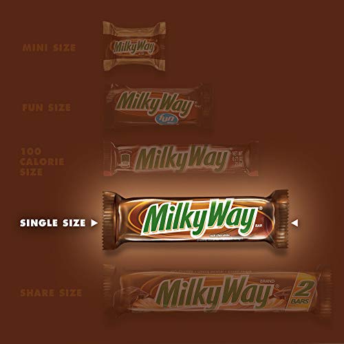 Milky Way Milk Chocolate Singles Size Candy Bars 1.84-Ounce 36-C