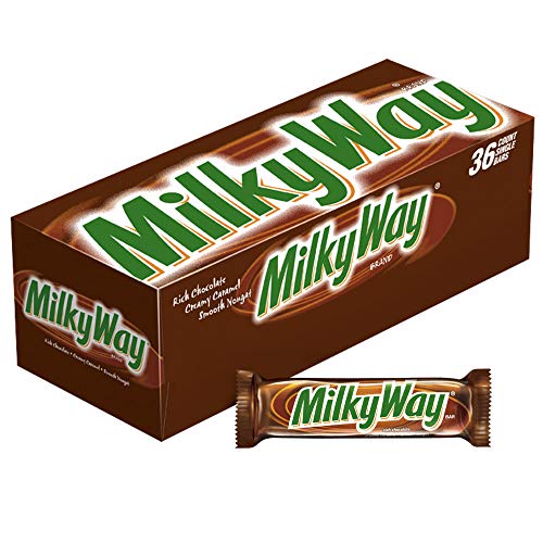 Milky Way Milk Chocolate Singles Size Candy Bars 1.84-Ounce 36-C