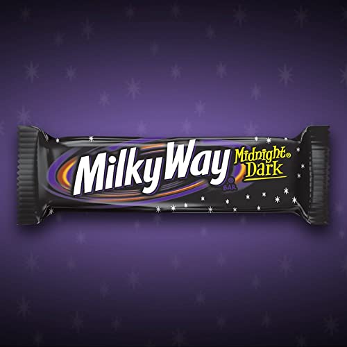 Milky Way-- Single Size Candy Bars--Midnight Dark Chocolate Cara