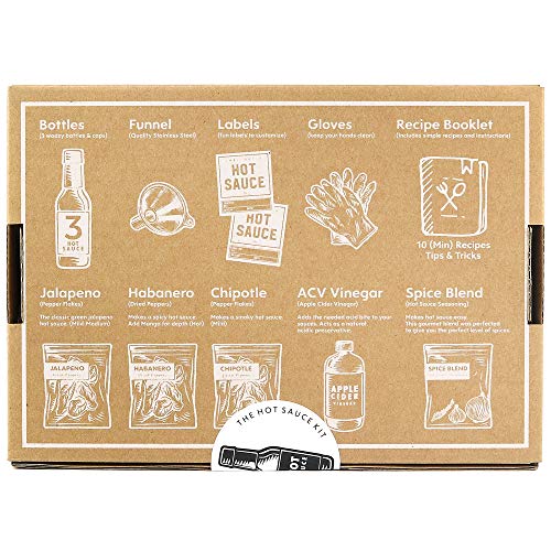 Deluxe Hot Sauce Kit, 3 Bags Of Chili Peppers, Gourmet Spice Ble