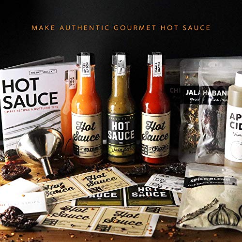 Deluxe Hot Sauce Kit, 3 Bags Of Chili Peppers, Gourmet Spice Ble
