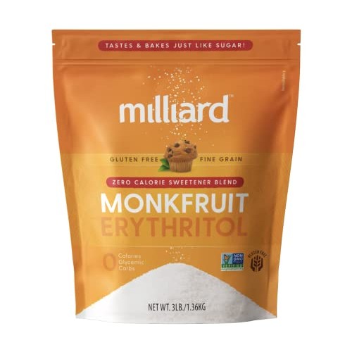 Milliard Monk Fruit Sweetener 1:1 Sugar Replacement, 0 Calories