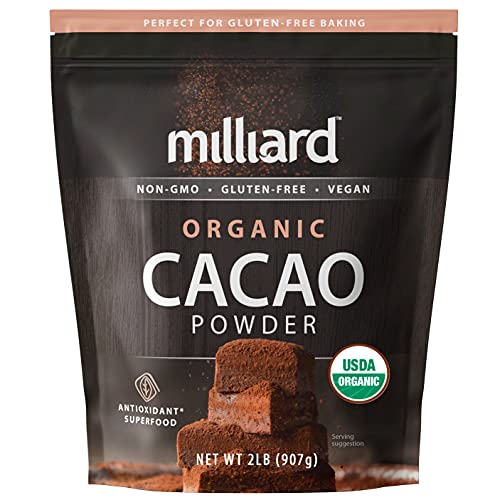 Milliard Organic Raw Cacao Powder / Non-GMO and Gluten Free 2 p...