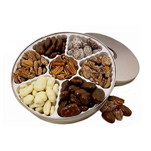 Pecan Gift Tin - 2 Lbs | Seventh Heaven | 7 Of Our Top Flavored