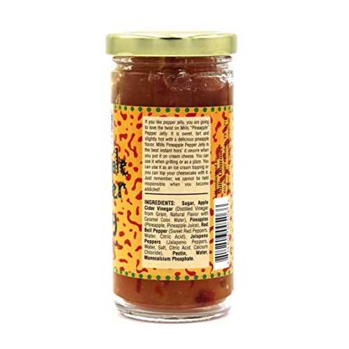 Mills Gourmet Pineapple Pepper Jelly - Bursting With Flavors Of