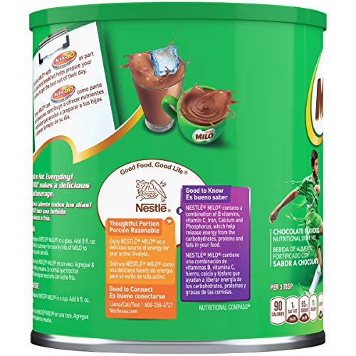 Nestle Milo, Chocolate Flavored, 14.1 Ounce Unit Pack Of 12