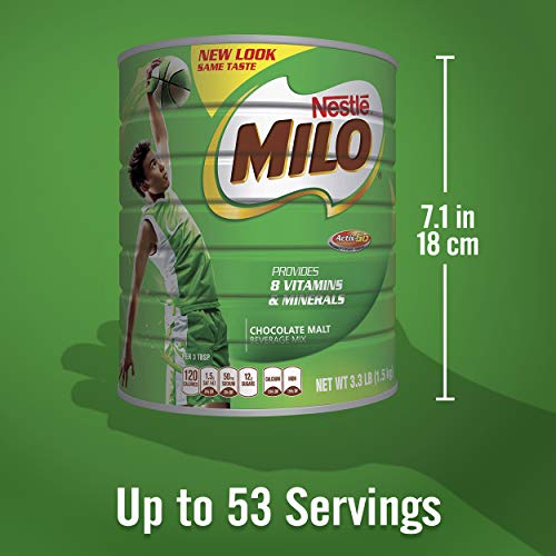 Nestlé Milo Chocolate Malt Beverage Mix, 3.3 Pound Can 1.5Kg |