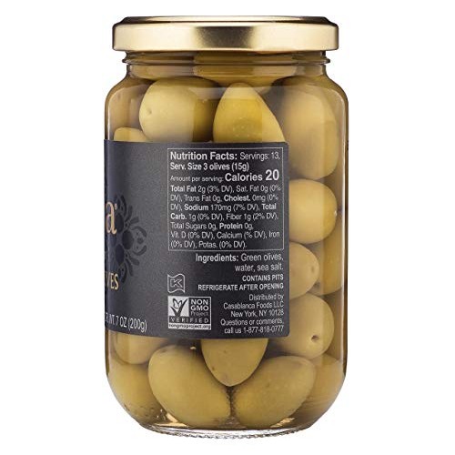 Mina Green Olives, Premium Handpicked And Naturally Cured - Glut